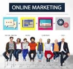 47094219 - online marketing business content strategy target concept