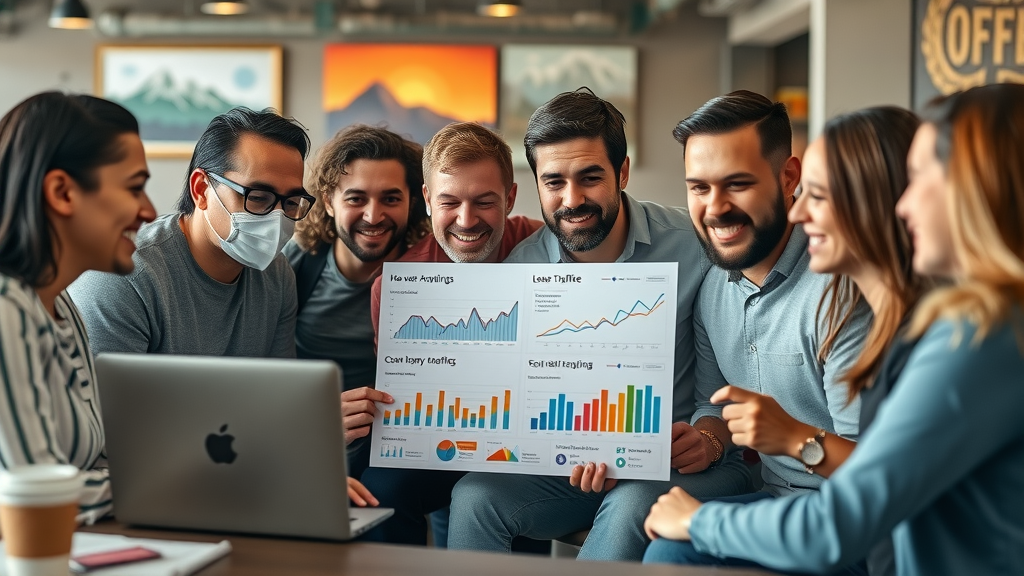 Entrepreneurs discuss online marketing in Colorado analyzing digital growth stats