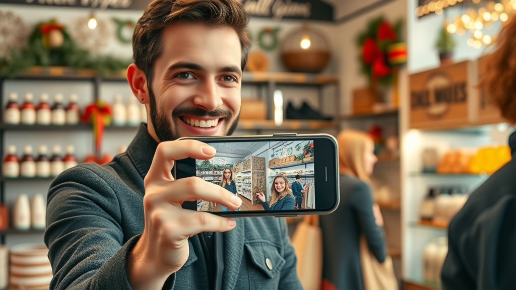 local influencer live-streaming product recommendations for a boutique, showing the future of social commerce and social media marketing in 2025