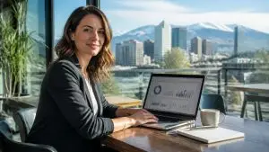 Denver small business owner reviewing local SEO results