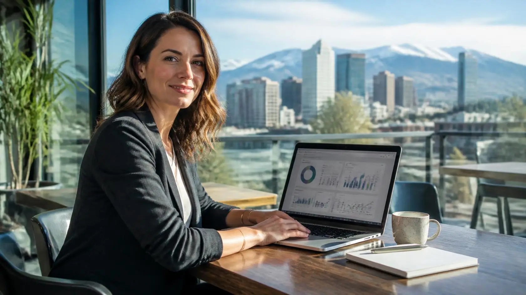 Denver small business owner reviewing local SEO results